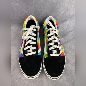 Vans Kids Old Skool Rainbow Tie Dye Juniors Size 6‎